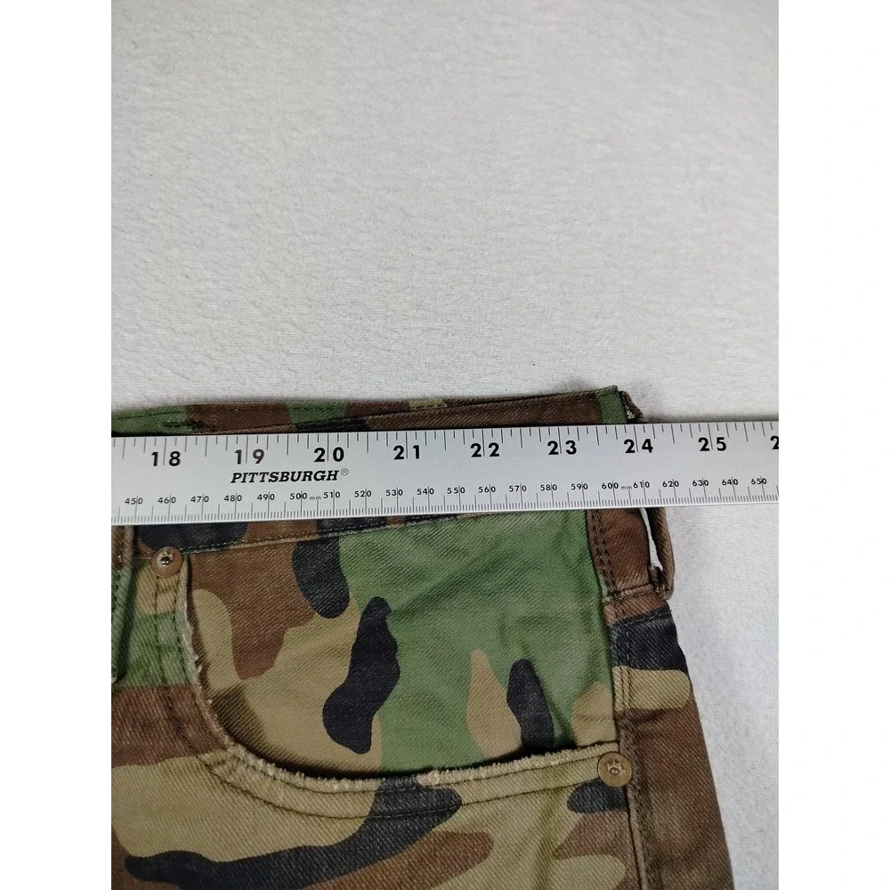 Polo Ralph Lauren Hampton Relaxed Straight Jeans Mens 46x30 Camo Stretch Denim